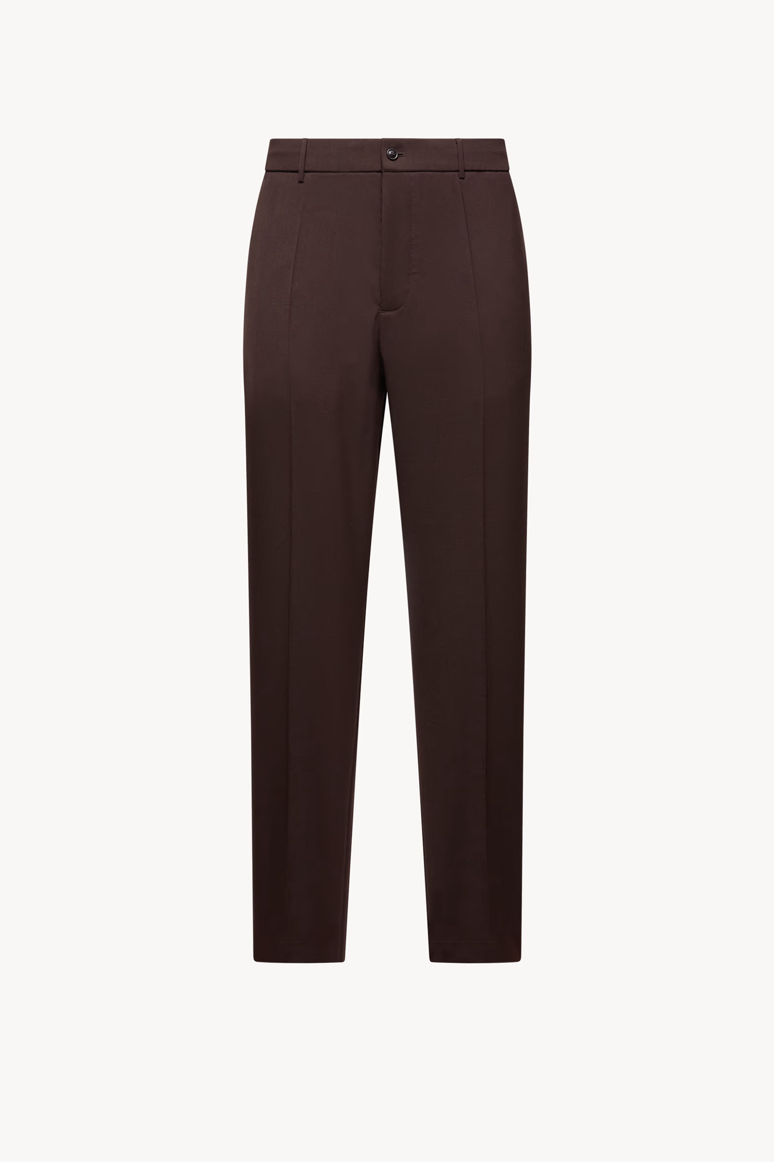Wool Blend Gabardine Tailored Pants Men Brown Moncler 2